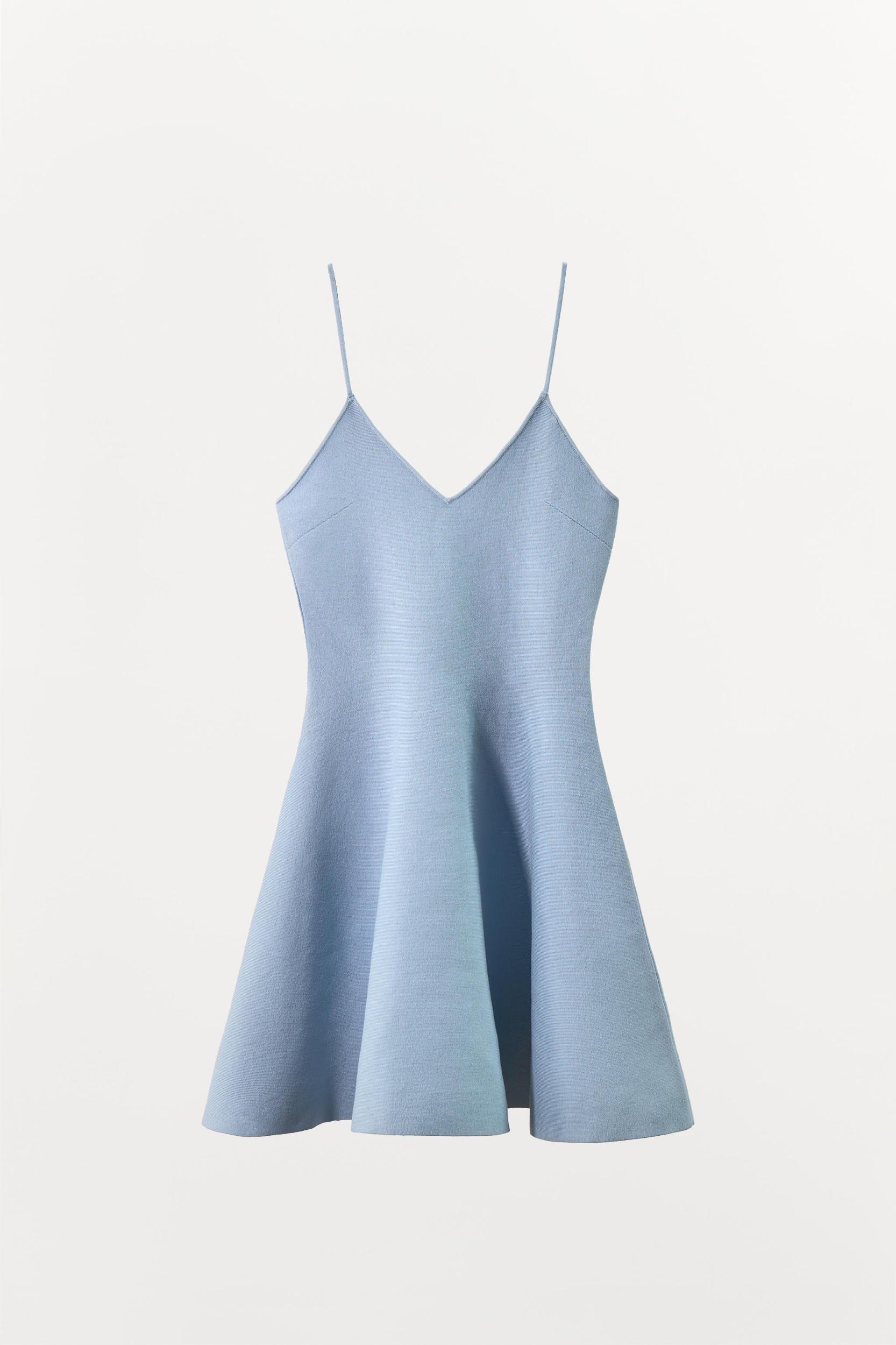 RUFFLED KNIT DRESS Product Image