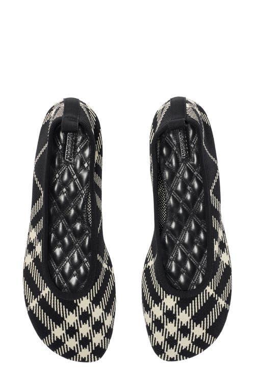 Baby Check Knit Ballerina Flats Product Image