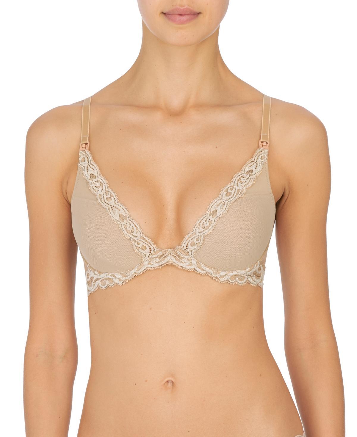Natori Feathers Plunge Underwire Maternity Nursing Bra Product Image