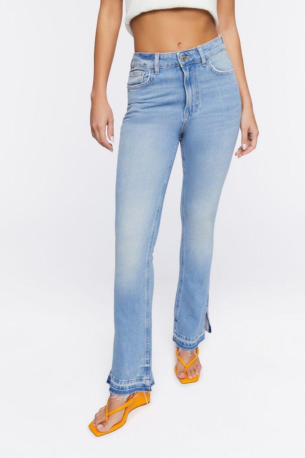Hemp 10% Bootcut Split-Hem Jeans | Forever 21 Product Image