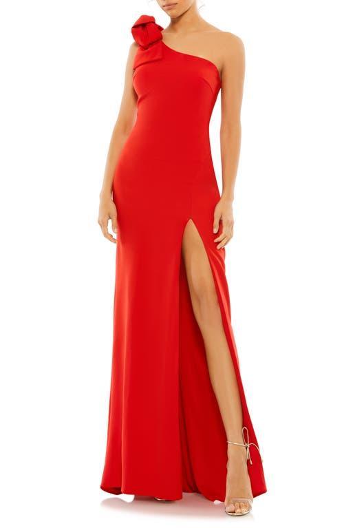 Womens leena Bow-Shoulder Jersey Sheath Gown Product Image
