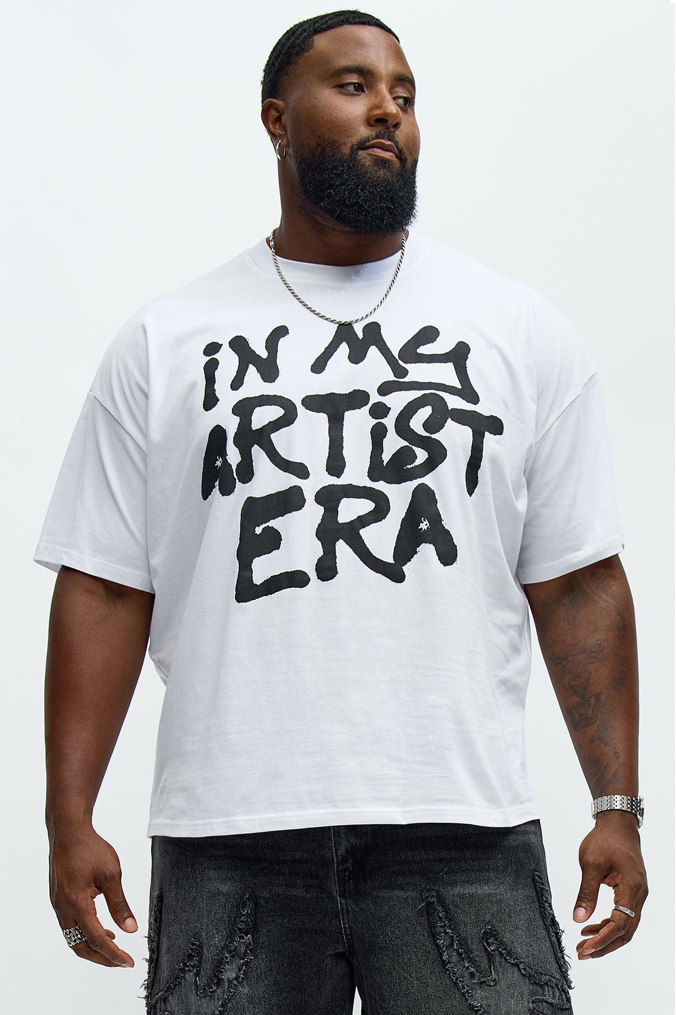 In My Artist Era Oversized Short Sleeve Tee - White Product Image
