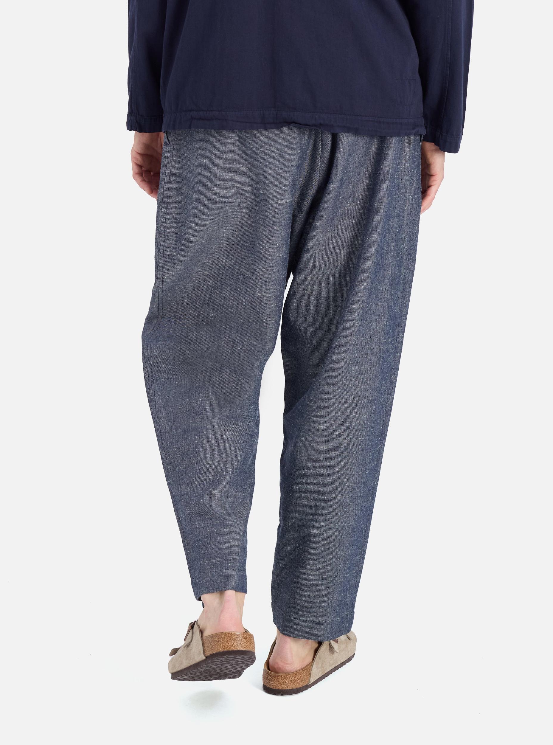 Denim Lord Cotton Linen Pleated Track Pant Product Image
