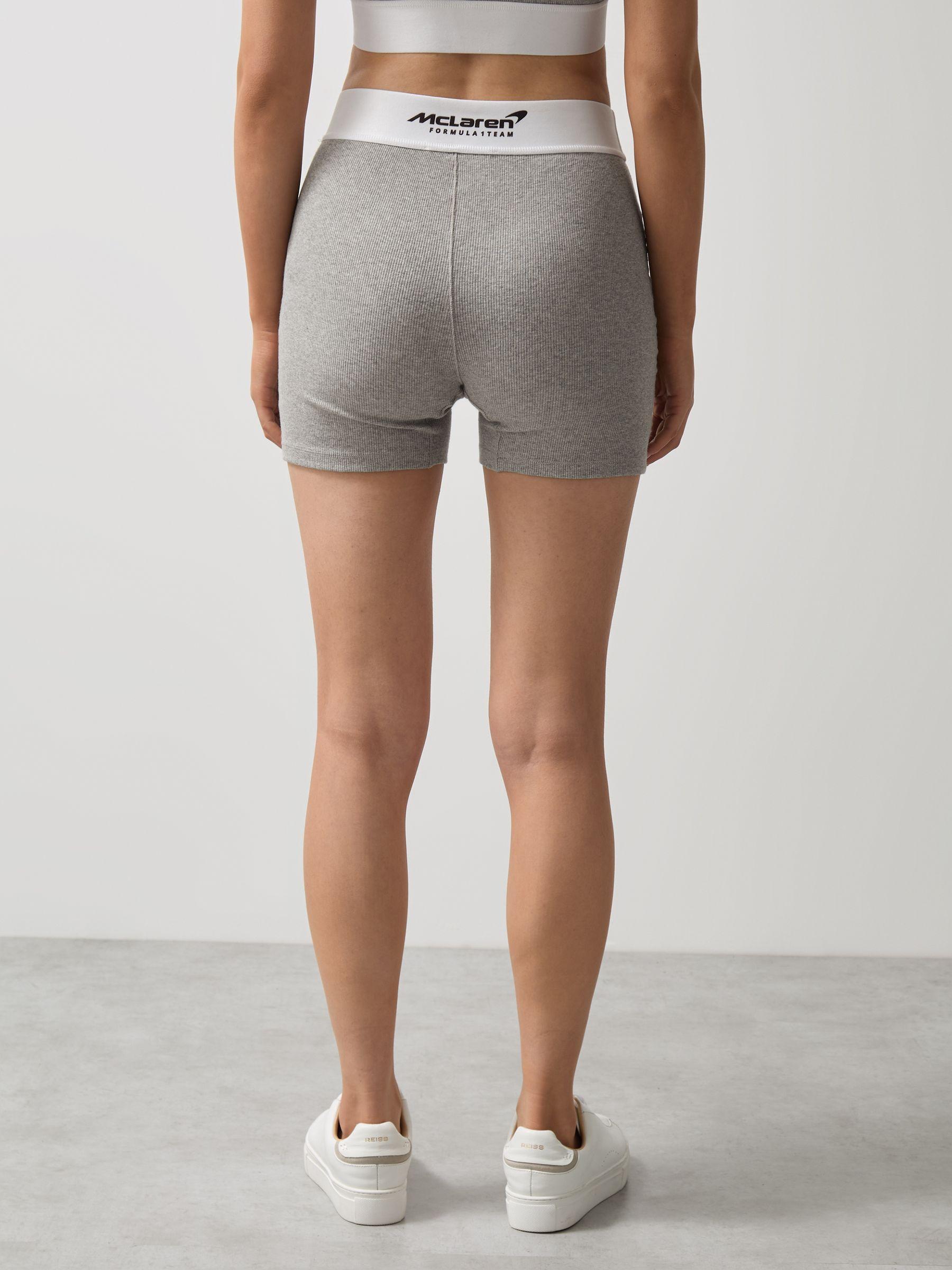 McLaren F1 Team Ribbed Boxer Shorts in Grey Melange Product Image