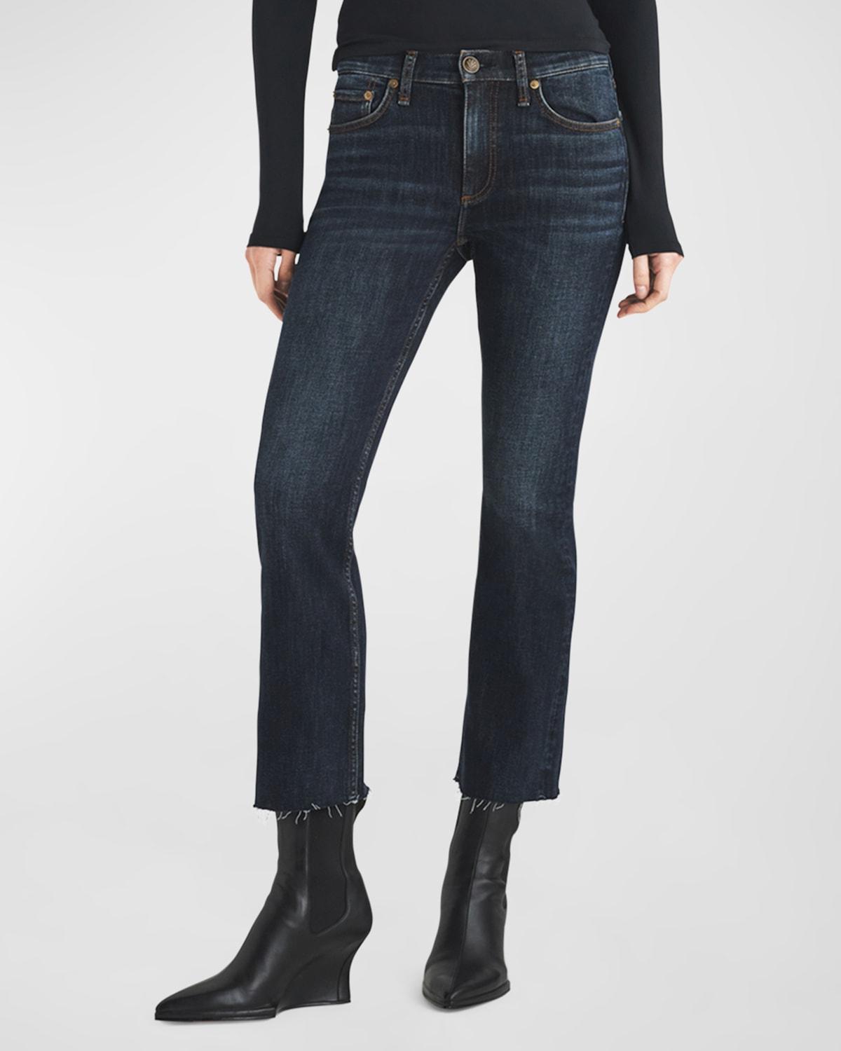 rag & bone Peyton High Rise Ankle Bootcut Jeans in Sienna Denim Product Image