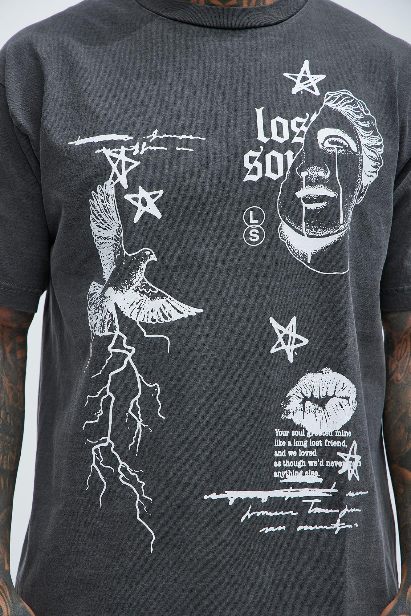 Lost Souls Need Redemption Short Sleeve Tee - Black Product Image