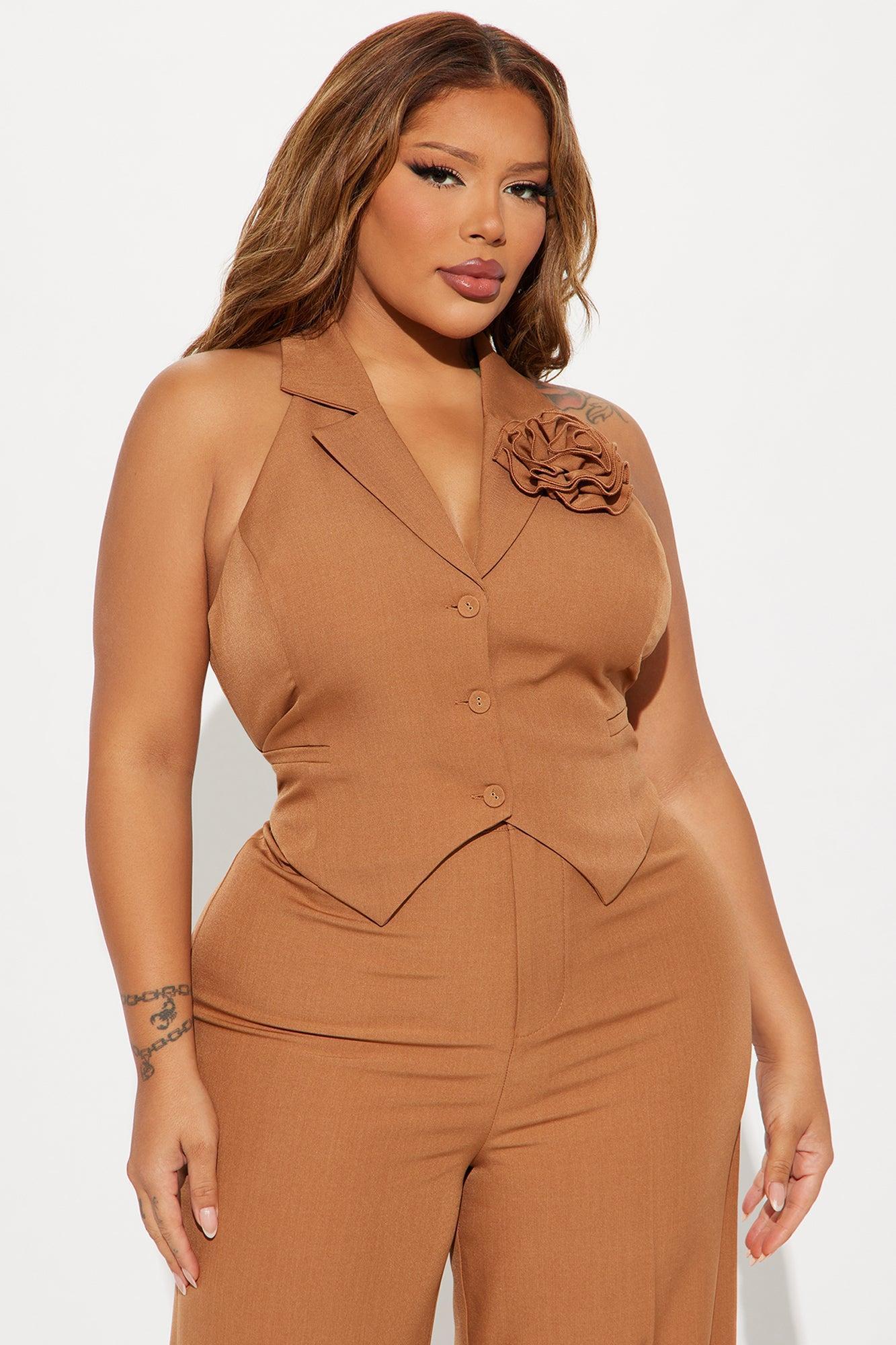 Elle Pant Set - Taupe Product Image