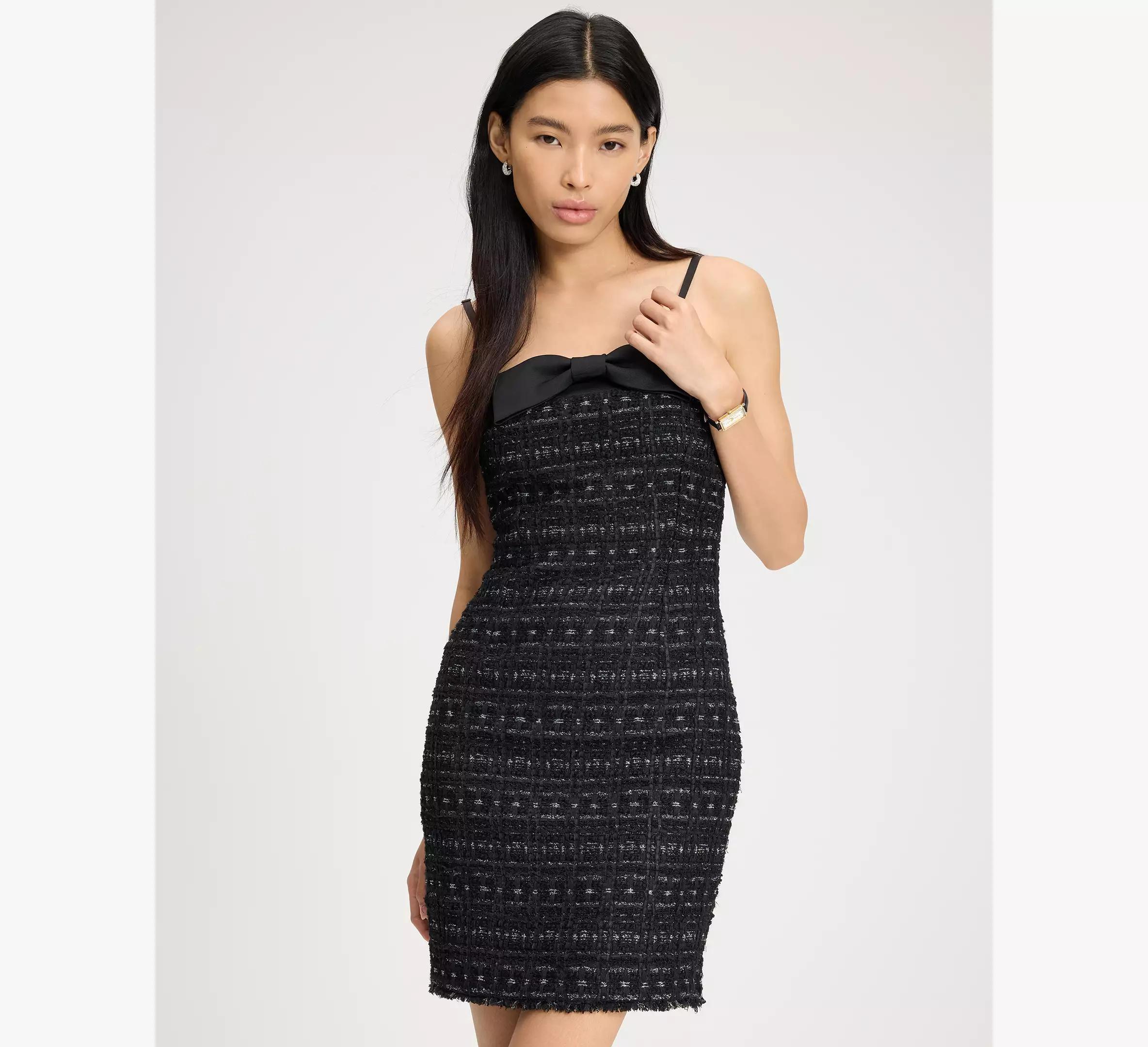 Galaxy Tweed Bow Dress Product Image