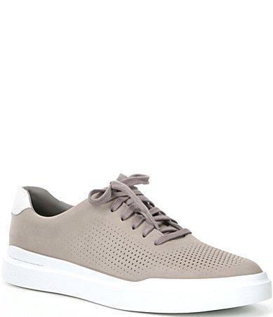 Cole Haan Mens Rally Suede Laser Cut Sneakers Product Image