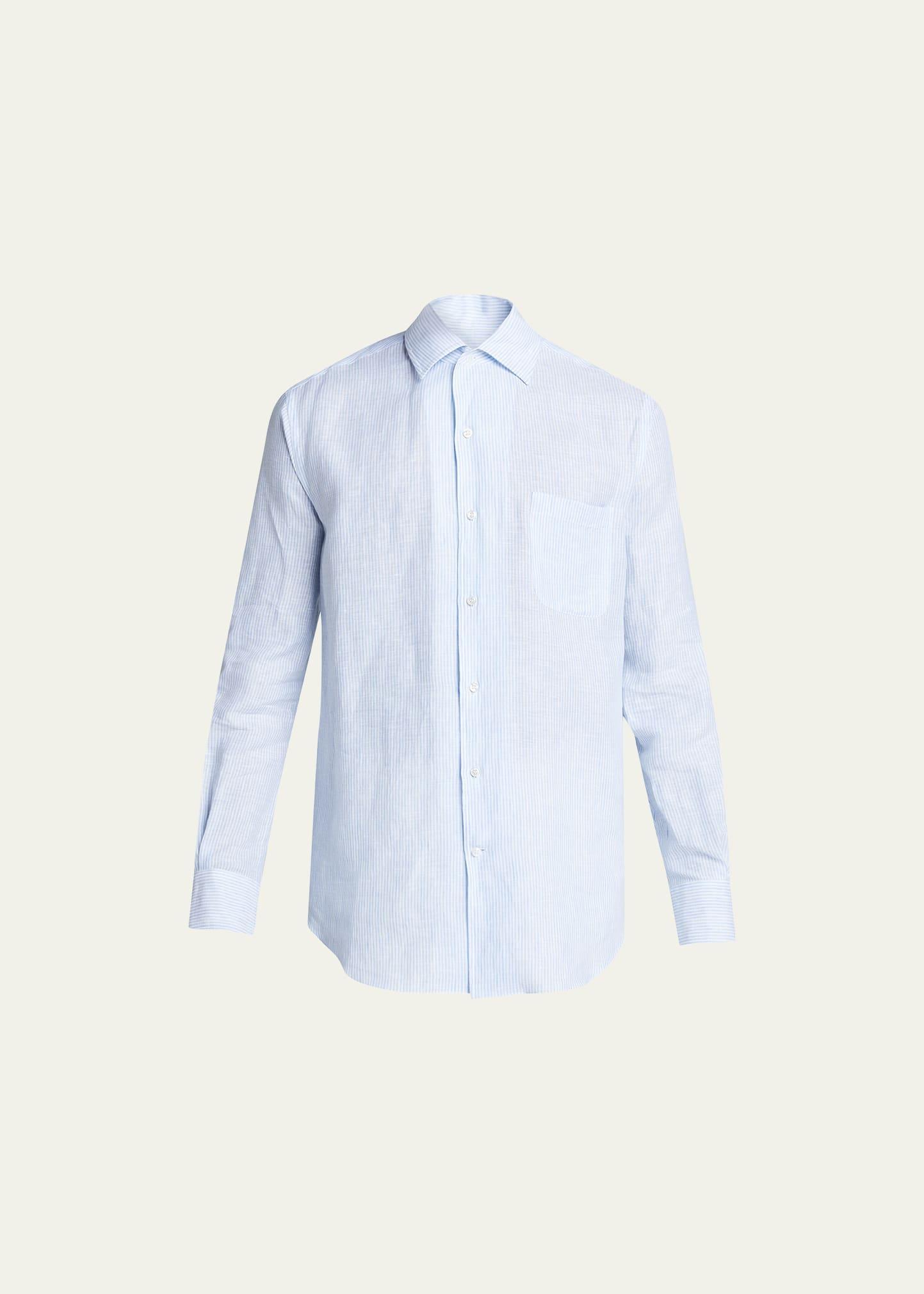 Mens Andre Arizona Summer Stripe Linen Sport Shirt Product Image