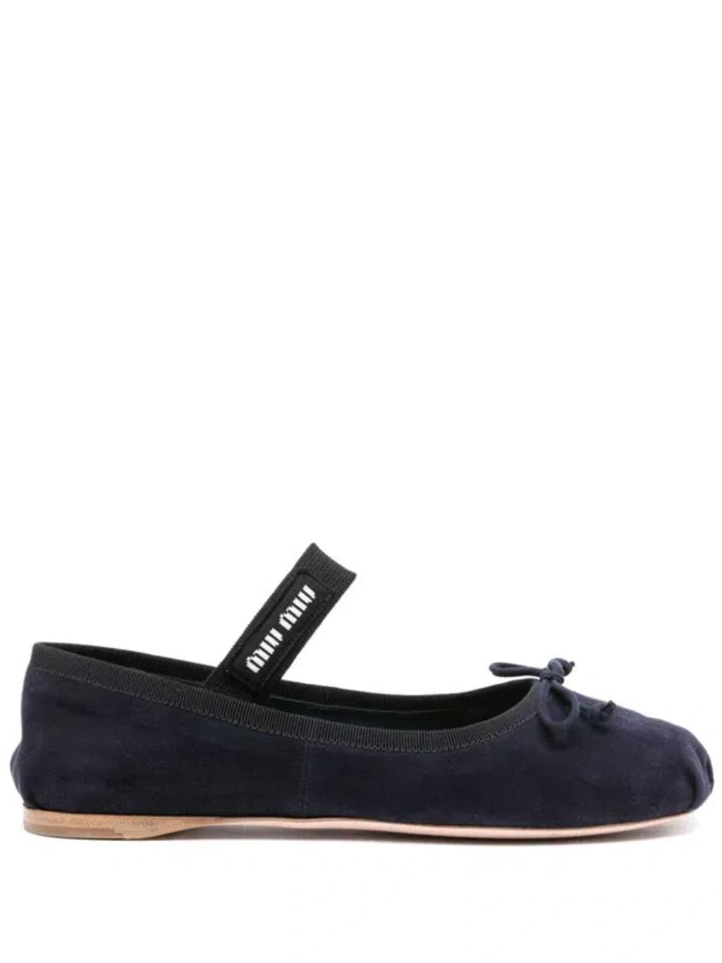 logo-strap ballerina shoes Product Image