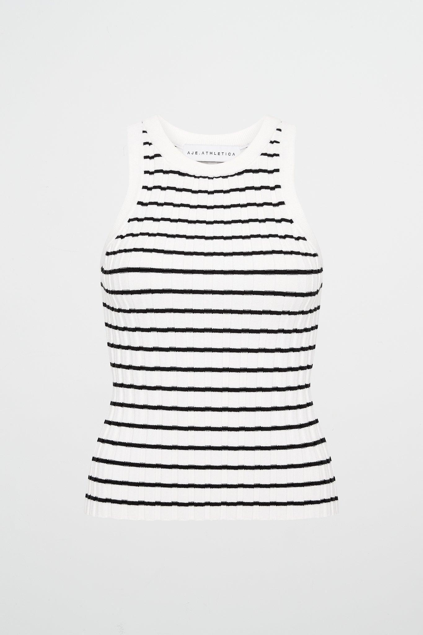 Striped Knitted Logo Tank 135 Product Image