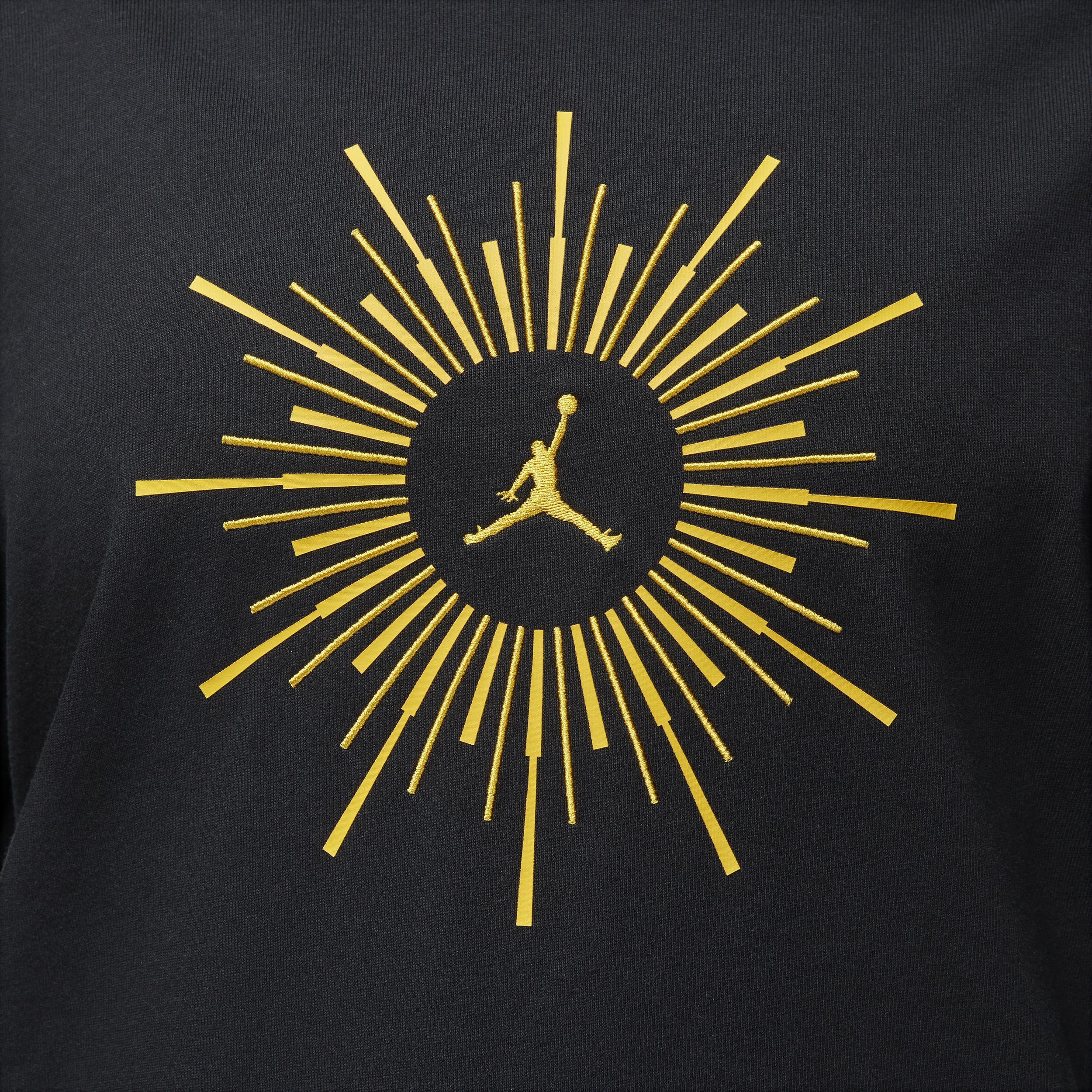 Jordan Womens Flight Optimism LS Tee - Black/Yellow Ochre Product Image