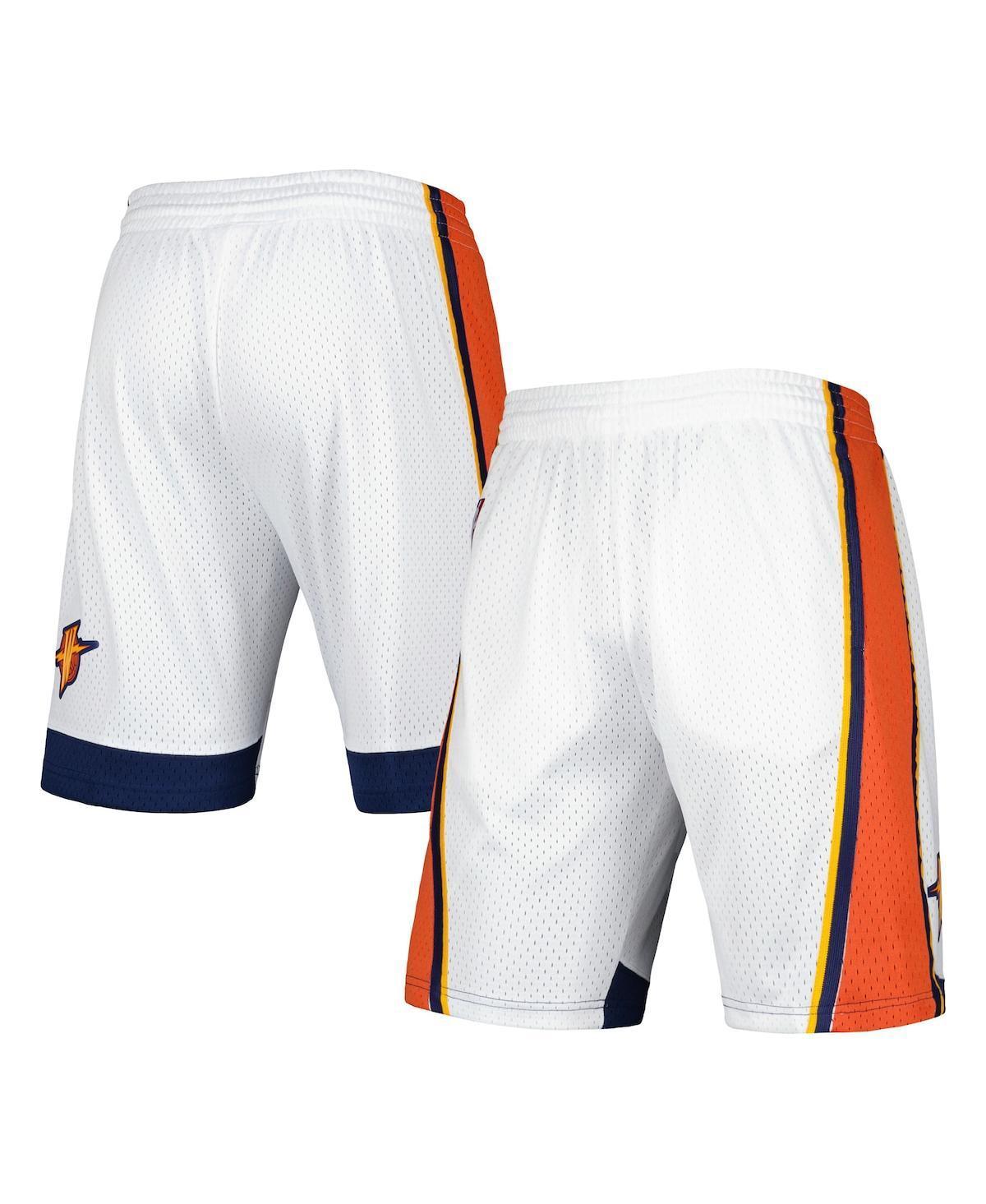 Men's Mitchell & Ness White Golden State Warriors 2009-10 Hardwood Classics Swingman Shorts, Size: 2XL Product Image
