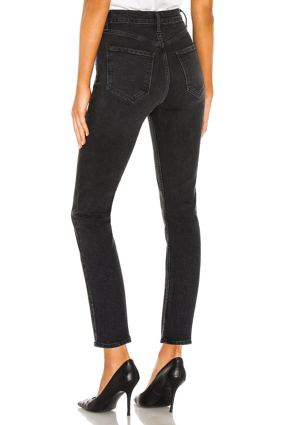 Agolde Riley High Rise Cropped Straight Jeans in Panoramic Product Image