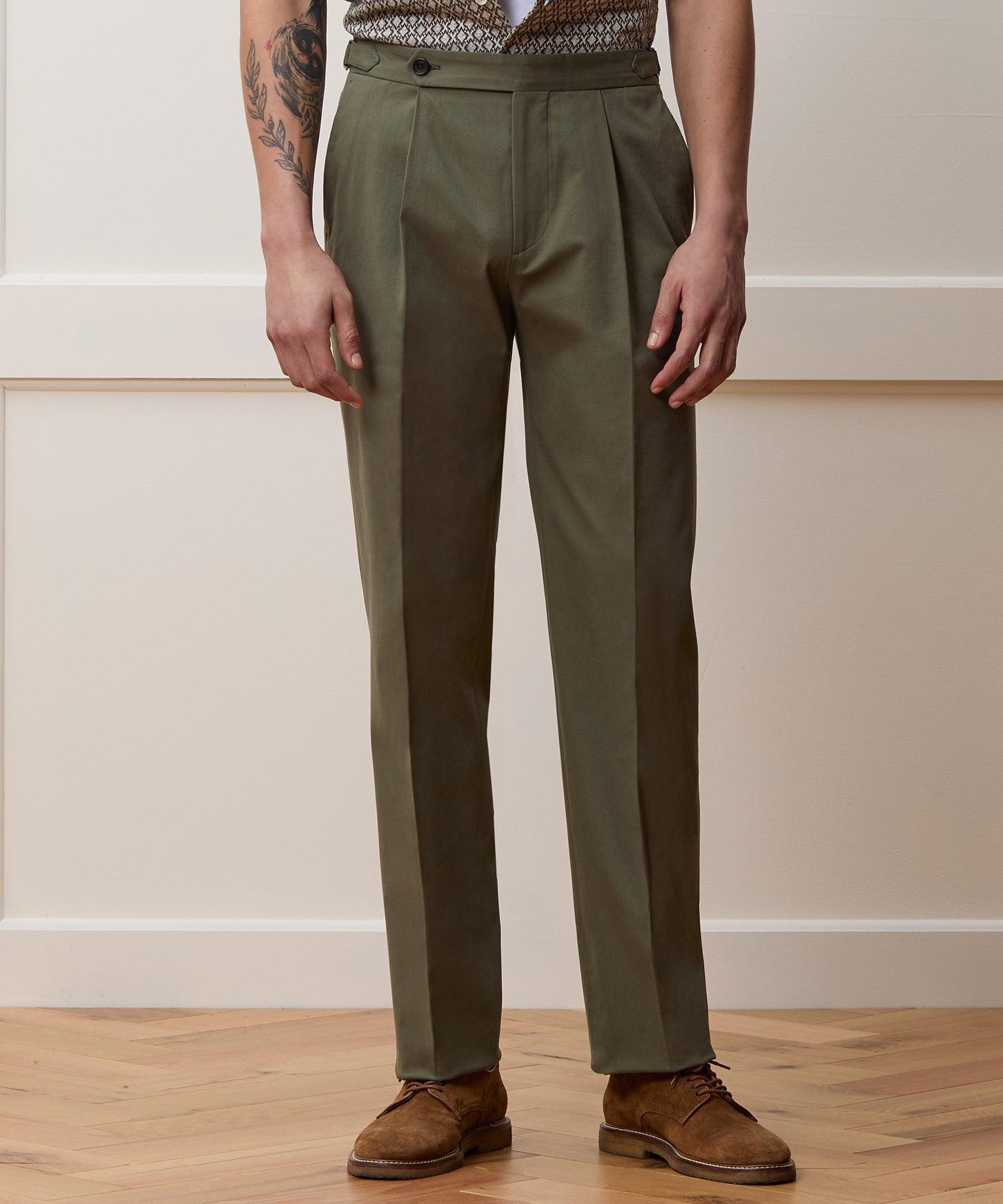 Italian Cotton Side Tab Trouser Product Image