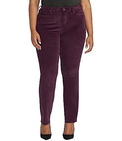 Jag Jeans Plus Size Ruby Mid-Rise Straight Leg Pants Women's Clothing Product Image