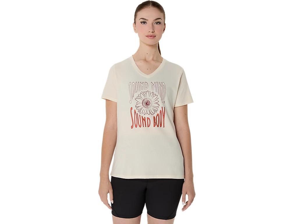 Womens Sunflower Slogan V-Neck Product Image