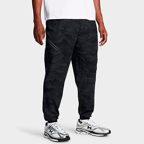 Under Armour Mens UA Unstoppable Woven Jogger Pants in Black/Ultimate Black Product Image