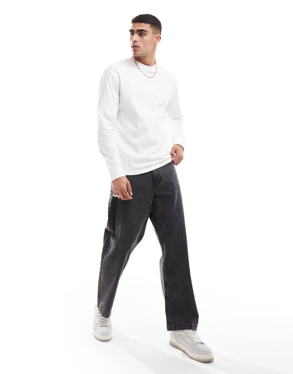 Cotton On loose fit long sleeve t-shirt in vintage white Product Image