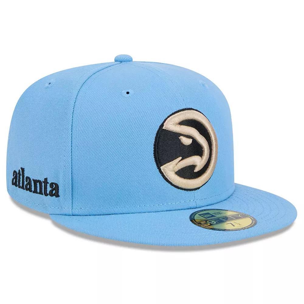 Men's New Era  Light Blue Atlanta Hawks 2024/25 City Edition Alternate 59FIFTY Fitted Hat, Size: 6 7/8 Product Image