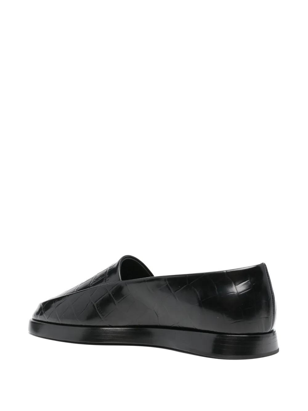 crocodile-embossed loafers  Product Image