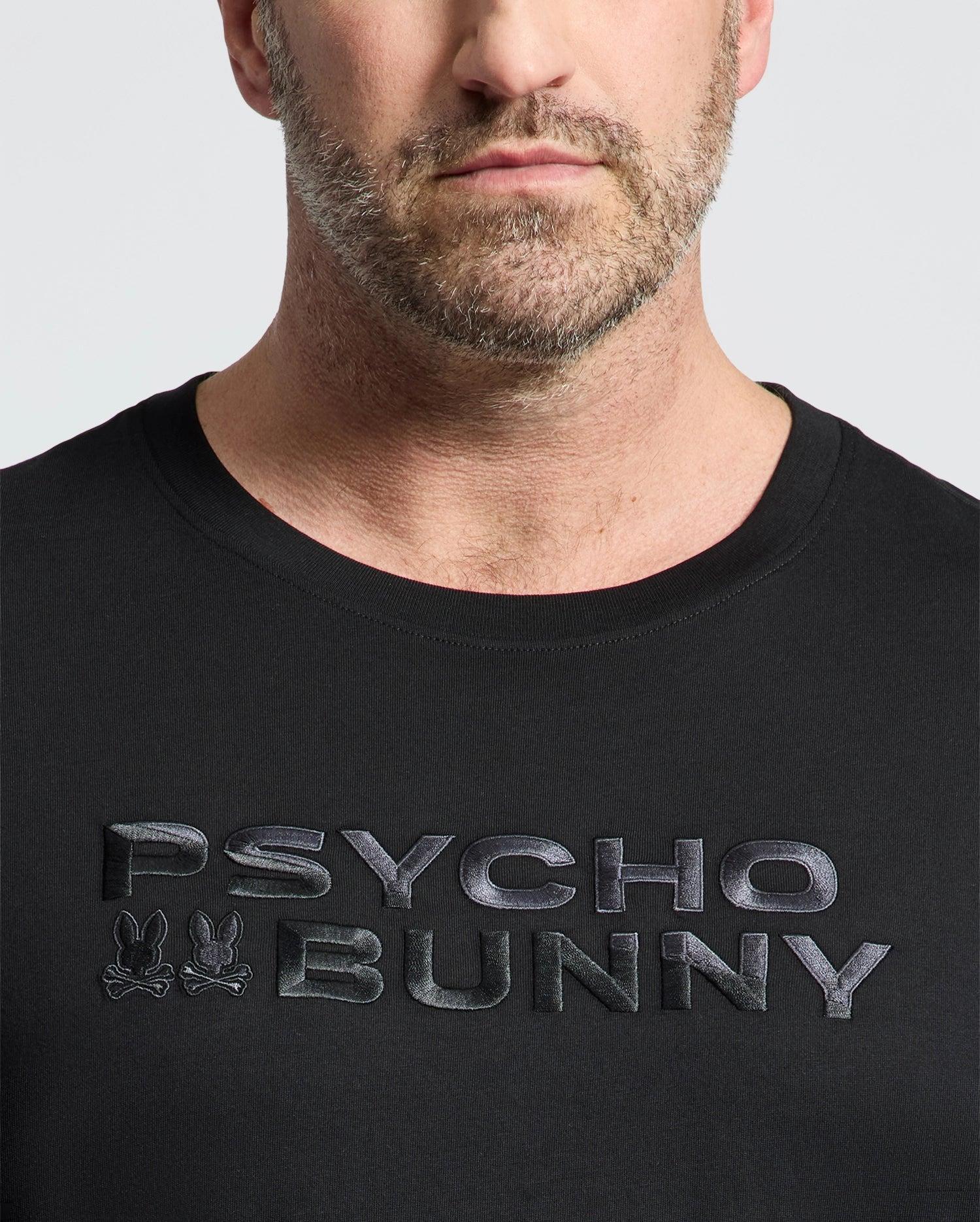 Men's Big And Tall Berni Embroidered Wordmark Graphic Tee 472 SERENITY / 3XL Product Image