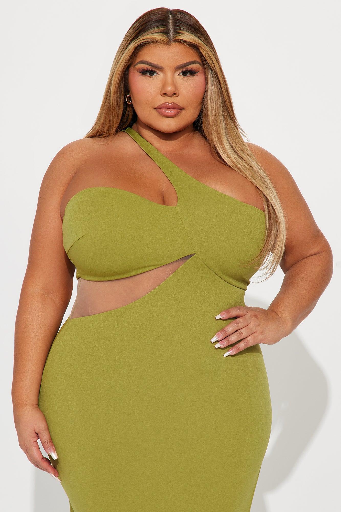 After Dinner Cocktail Maxi Dress - Chartreuse Product Image