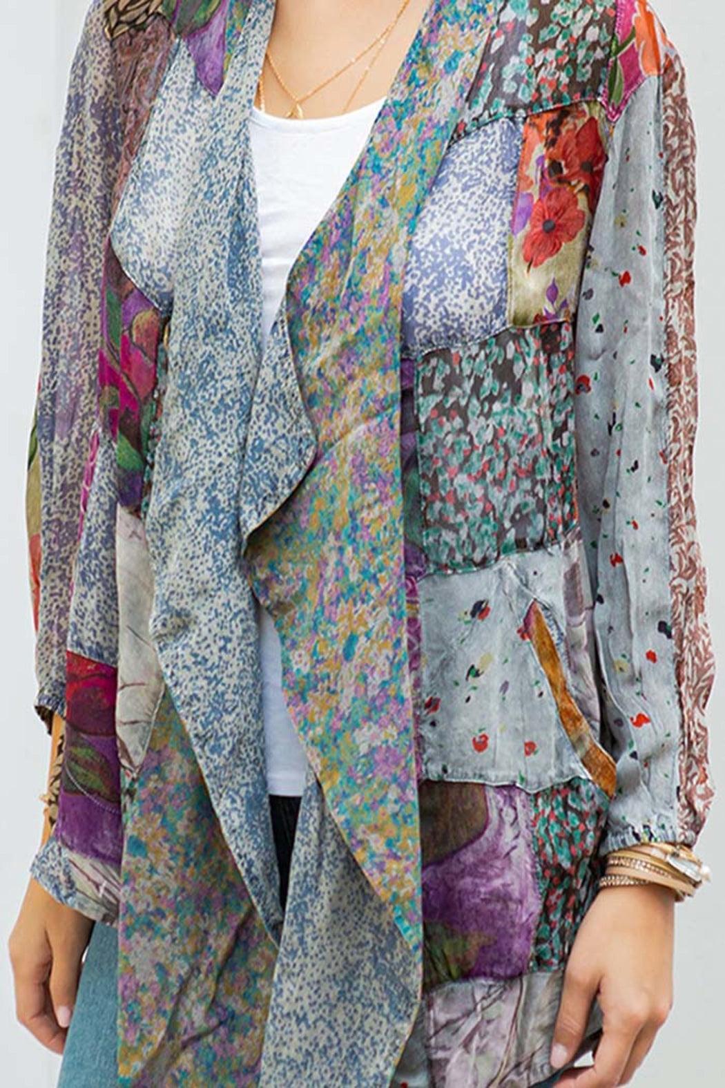 Western Inspired Kimono Cardigan Shirt Product Image