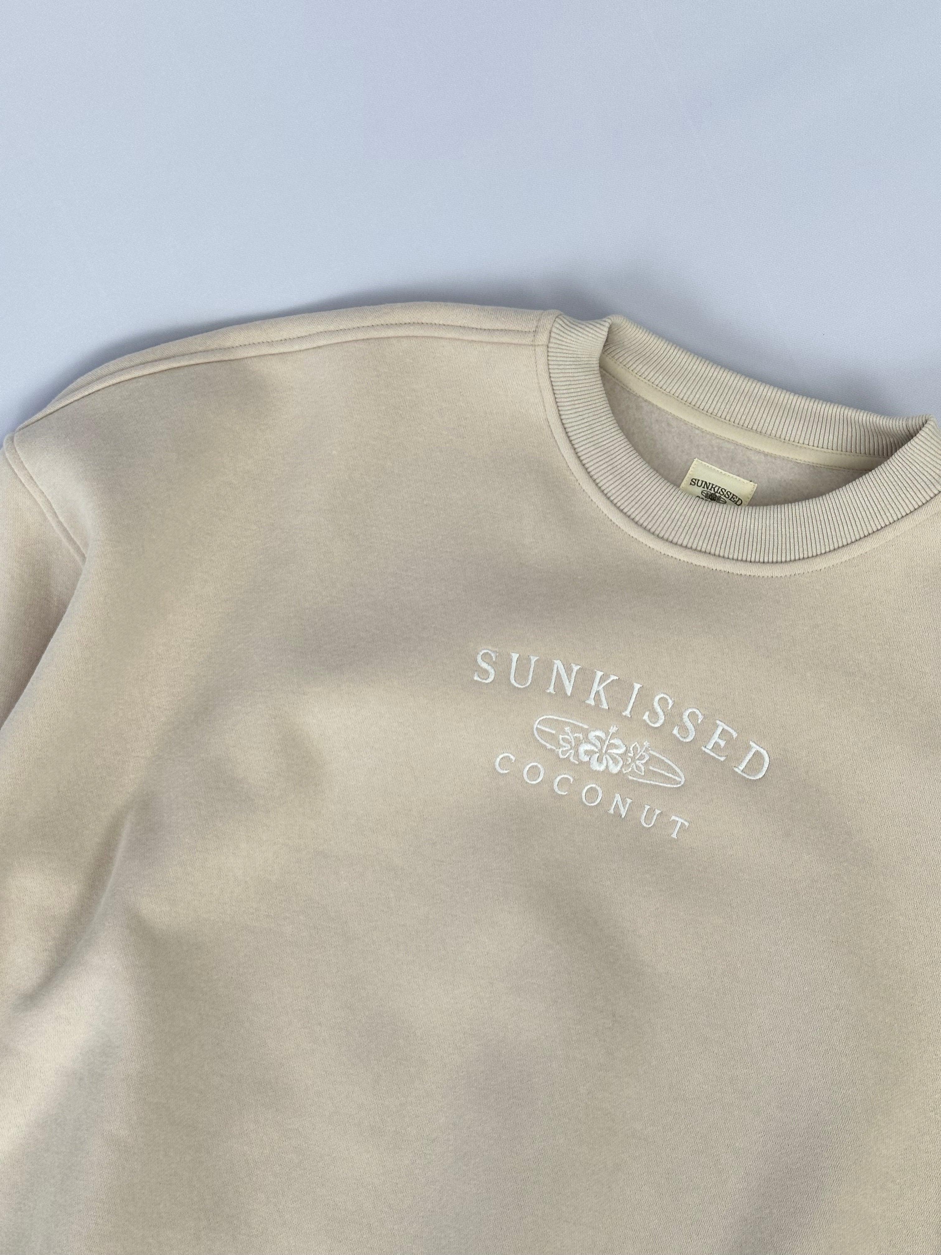 Sandstone Sunkissedcoconut Logo Embroider Sweatshirt Product Image
