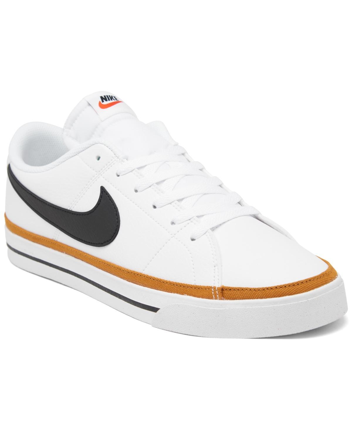 Nike Men's Court Legacy Next Nature Casual Shoes in White/White Size 12 Leather/Canvas Product Image