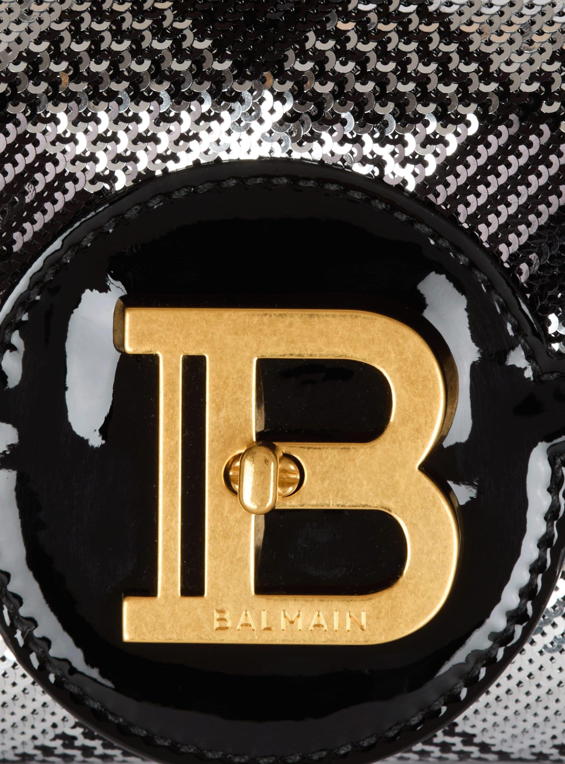 B-Buzz Pouch 23 with gingham sequins and patent leather Product Image