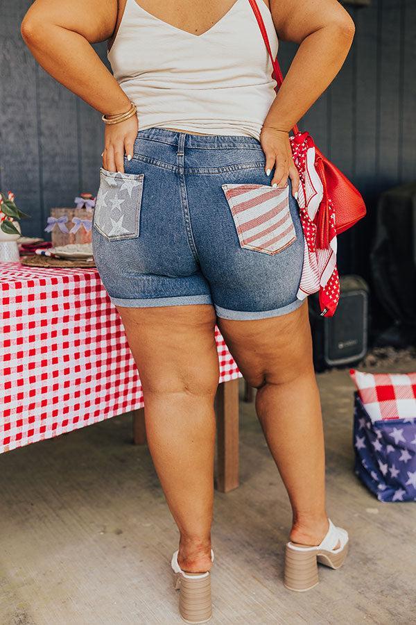 American Dream High Waist Shorts Curves Product Image
