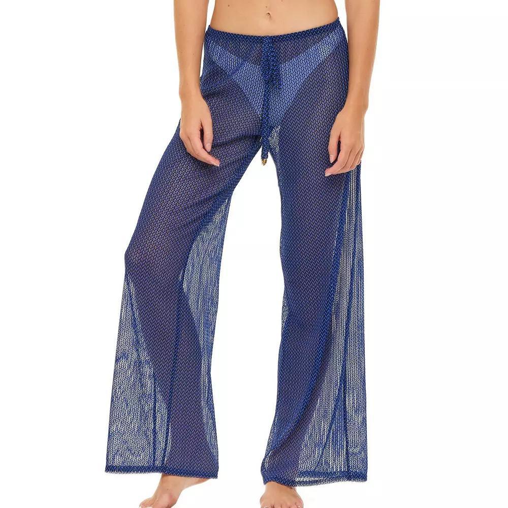 Womens Jordan Taylor Print Sheer Swim Cover-Up Pants Product Image