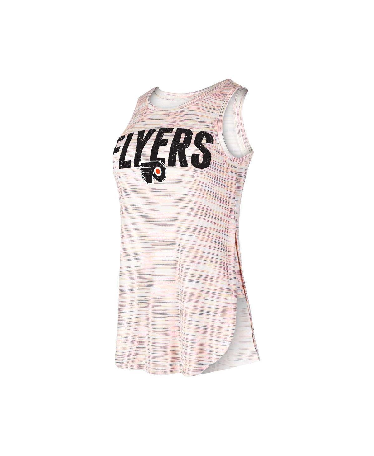 Women's Concepts Sport Philadelphia Flyers Sunray Multicolor Tri-Blend Tank Top, Size: XL, Fly Team Product Image