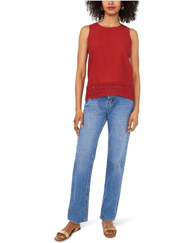 V-Neck Tank Peplum With Pleats Product Image