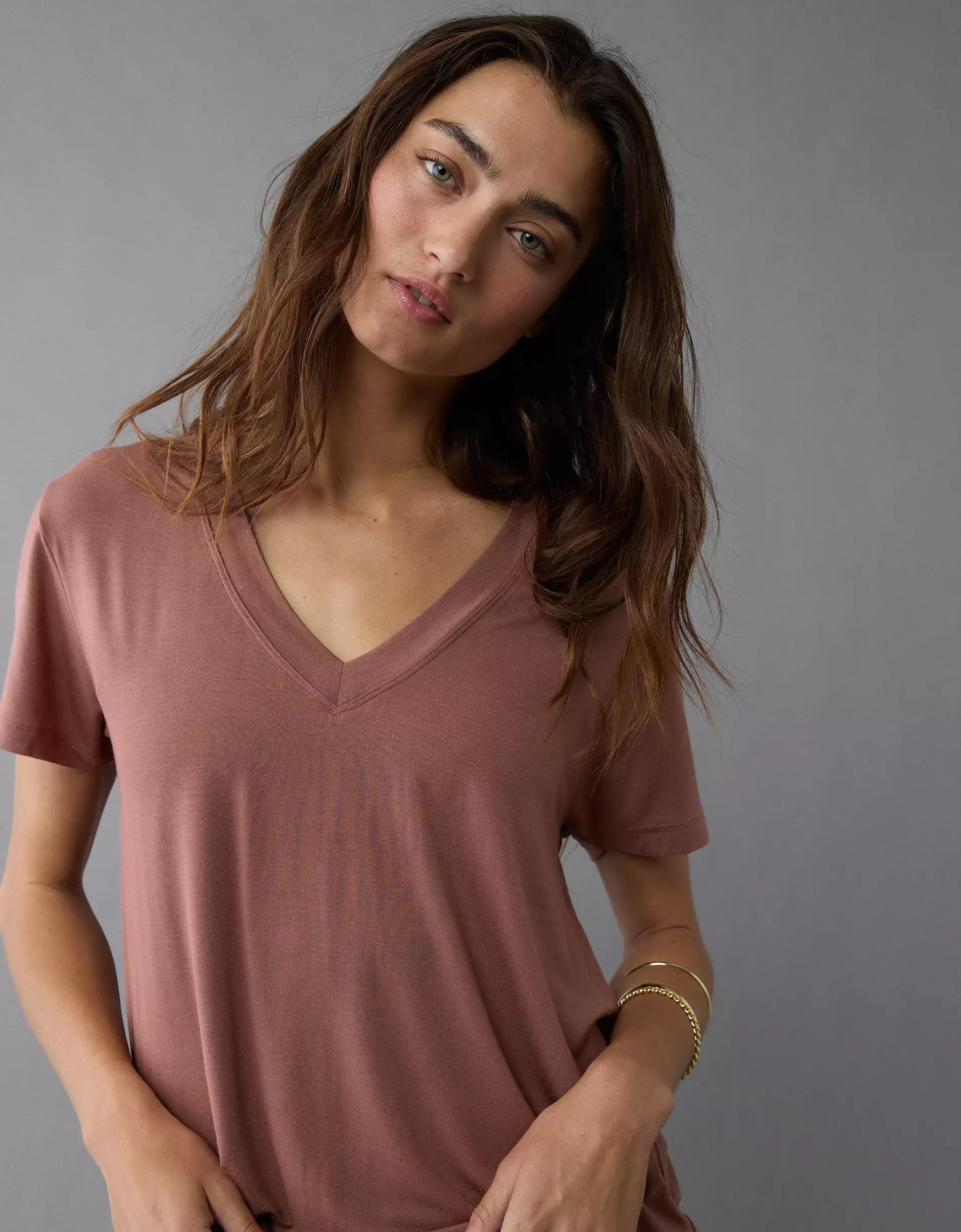 AE Soft & Sexy V-Neck T-Shirt Product Image