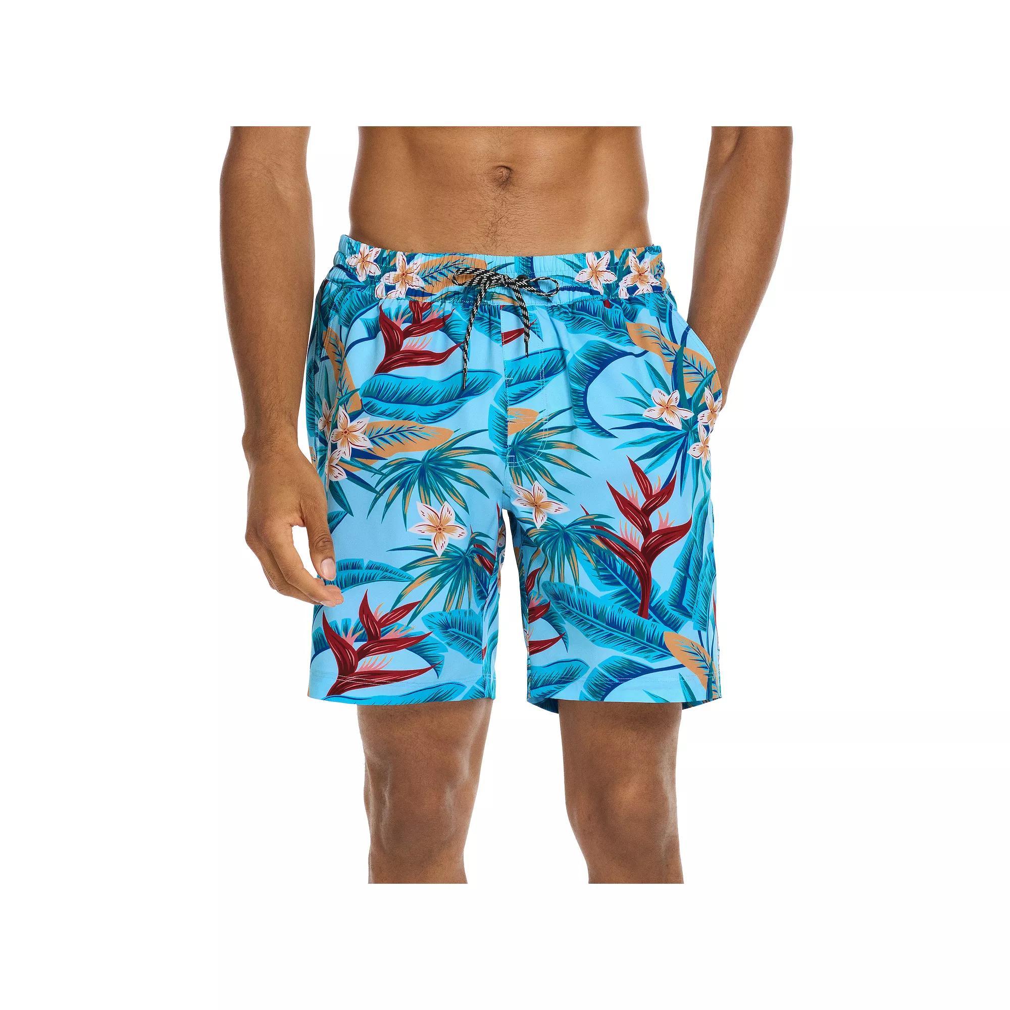 Men's Hurley 7.5" Printed Swim Trunks, Size: XXL, Blue Dream Product Image