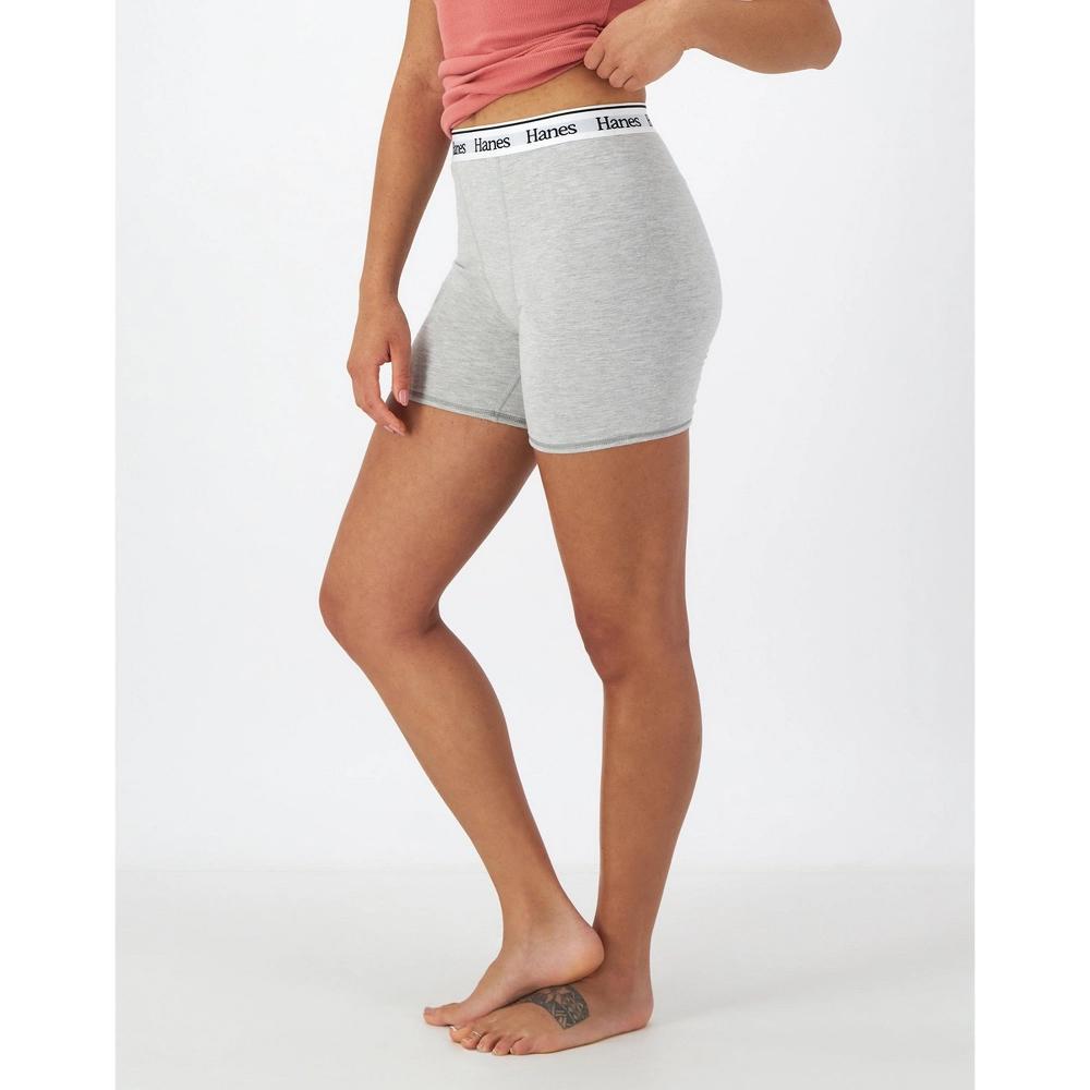 Hanes Originals Comfywear Womens Boxer Shorts White XL Product Image
