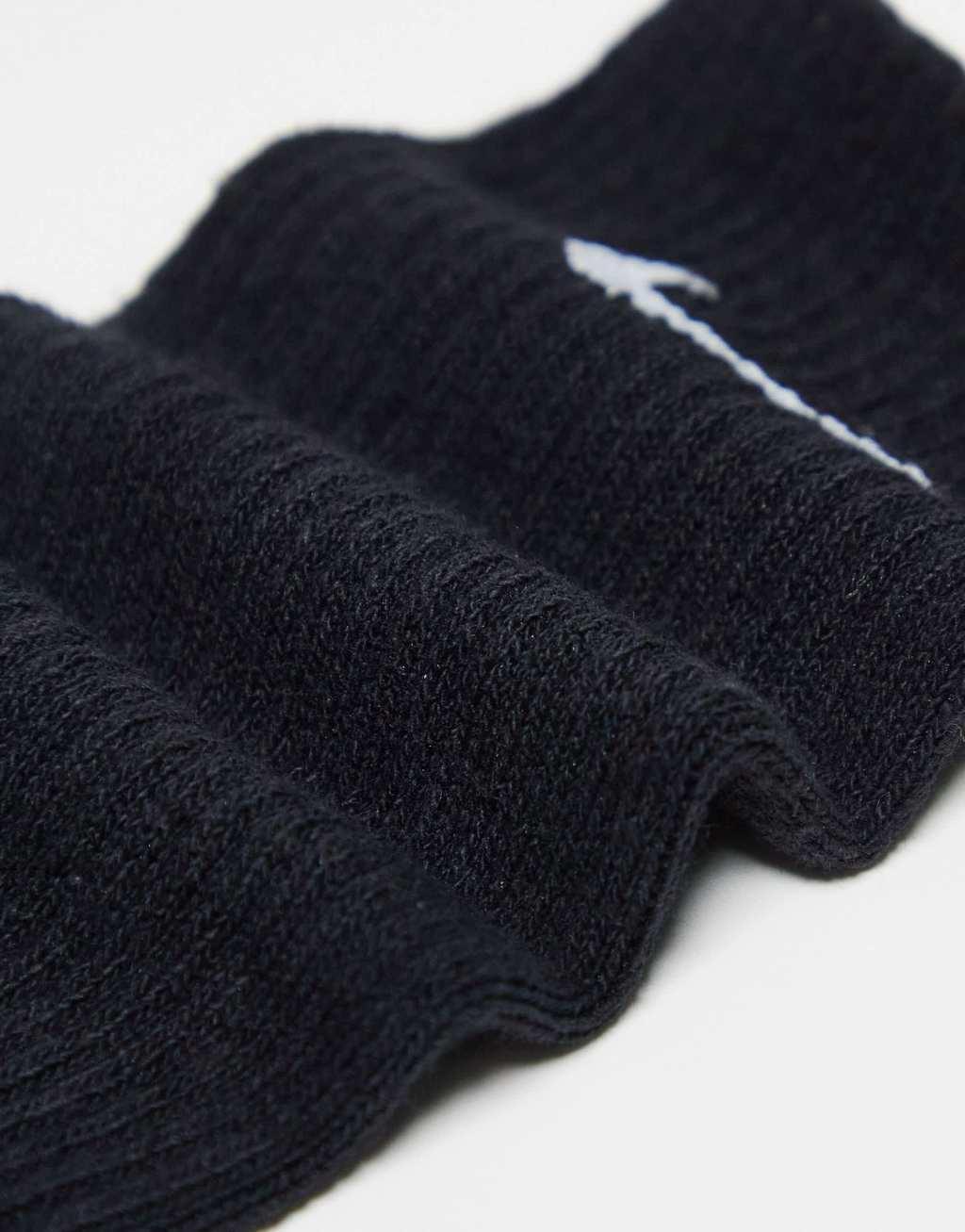 Nike Everyday Plus Cushioned 6 pack crew socks in black Product Image