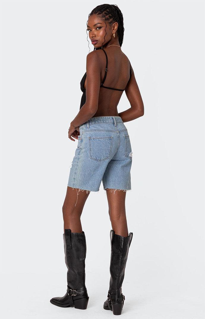 Edikted Women's Rylee Tie Front Open Back Top Product Image