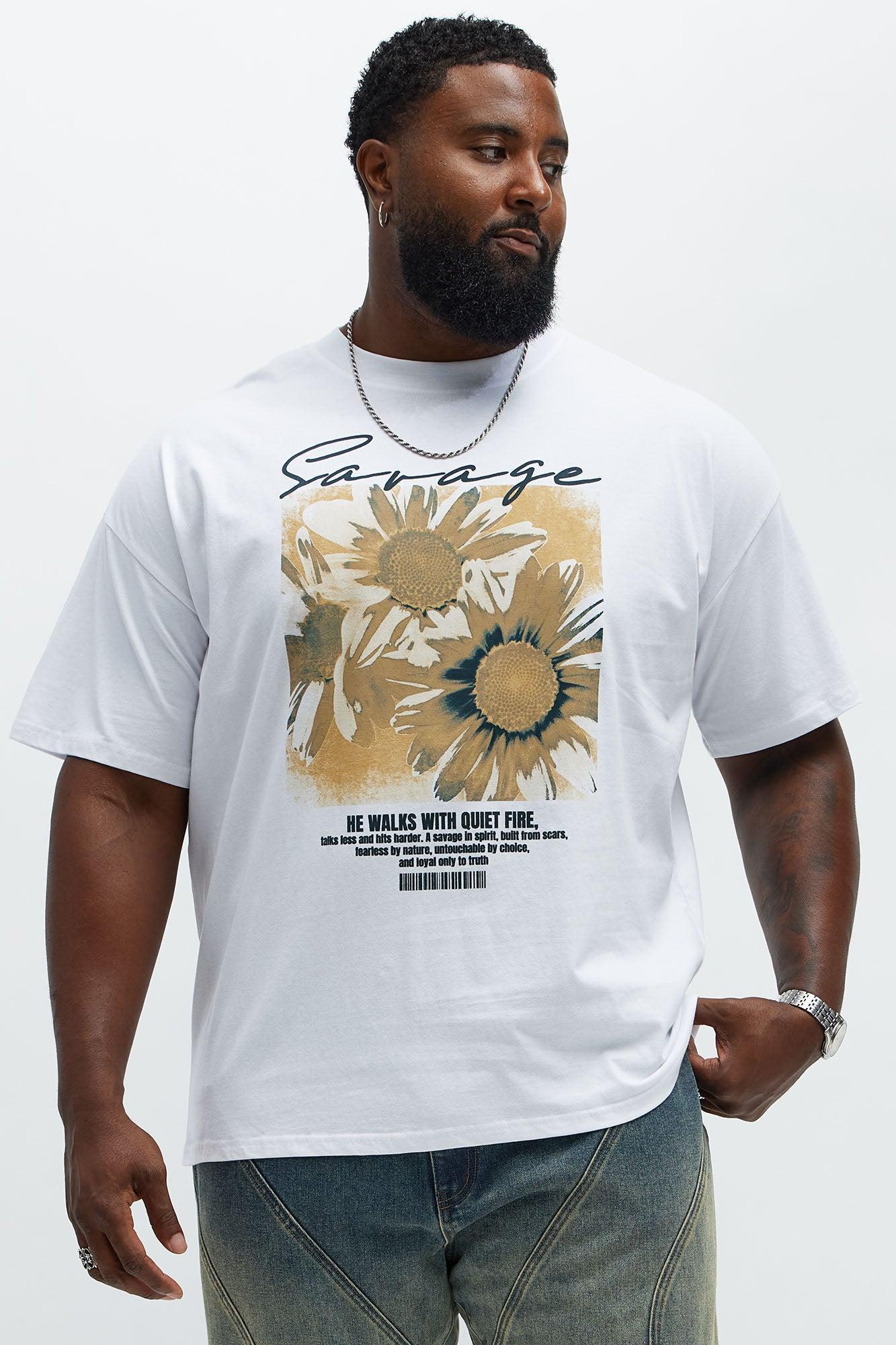He Walks With Us Oversized Short Sleeve Tee - White Product Image