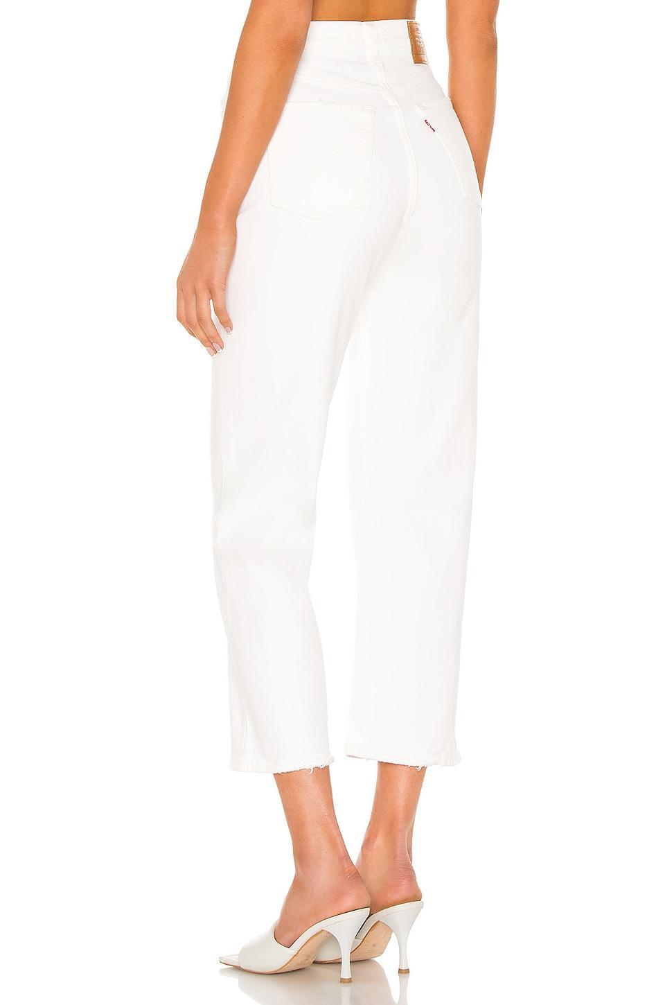 Ribcage High-Rise Straight-Leg Jeans Product Image