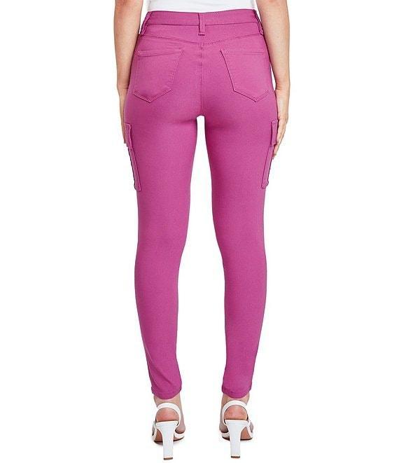 YMI Jeanswear Mid Rise Hyperstretch Skinny Cargo Jeans Product Image