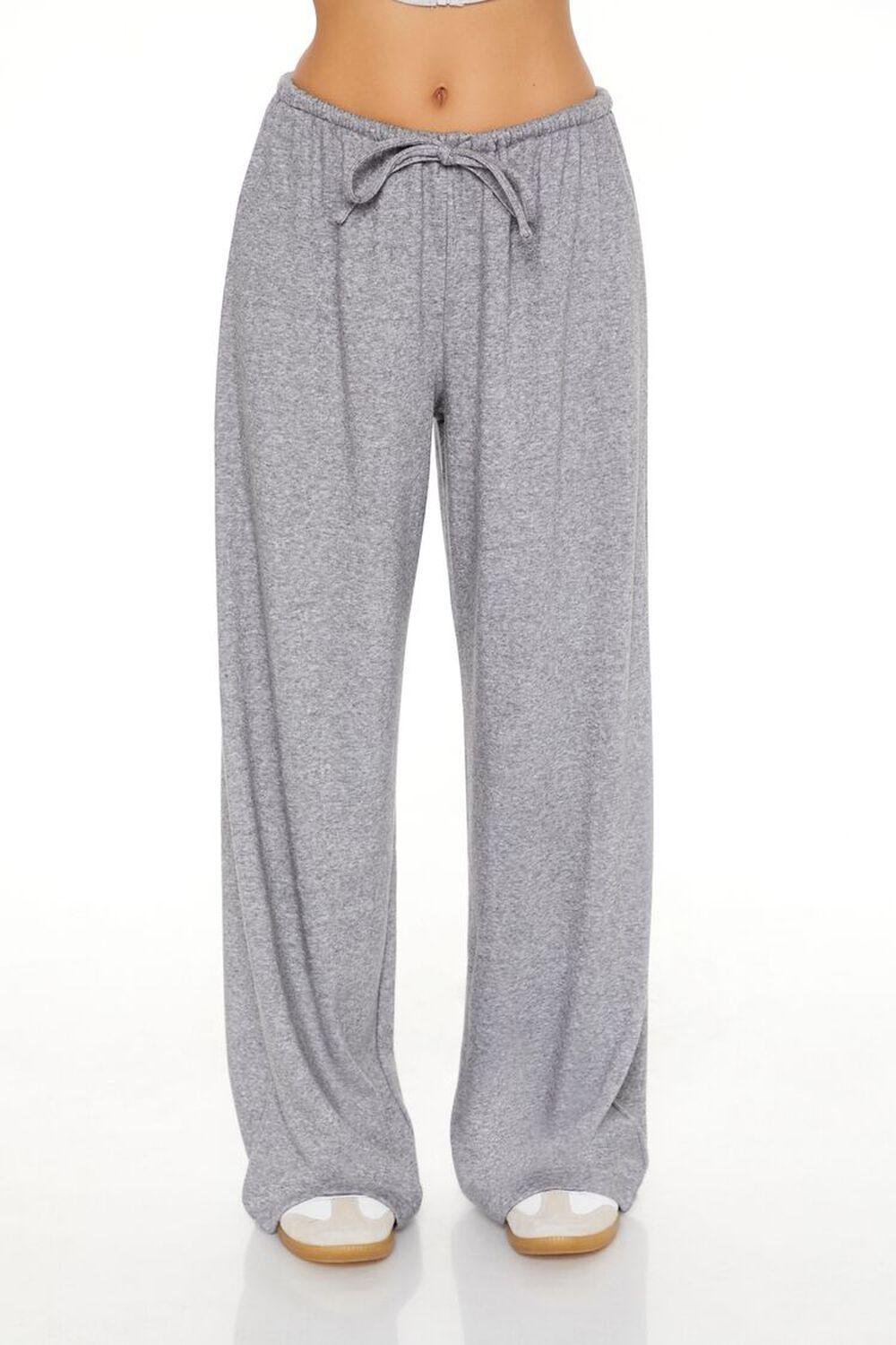 Ribbed Knit High-Rise Pants | Forever 21 Product Image