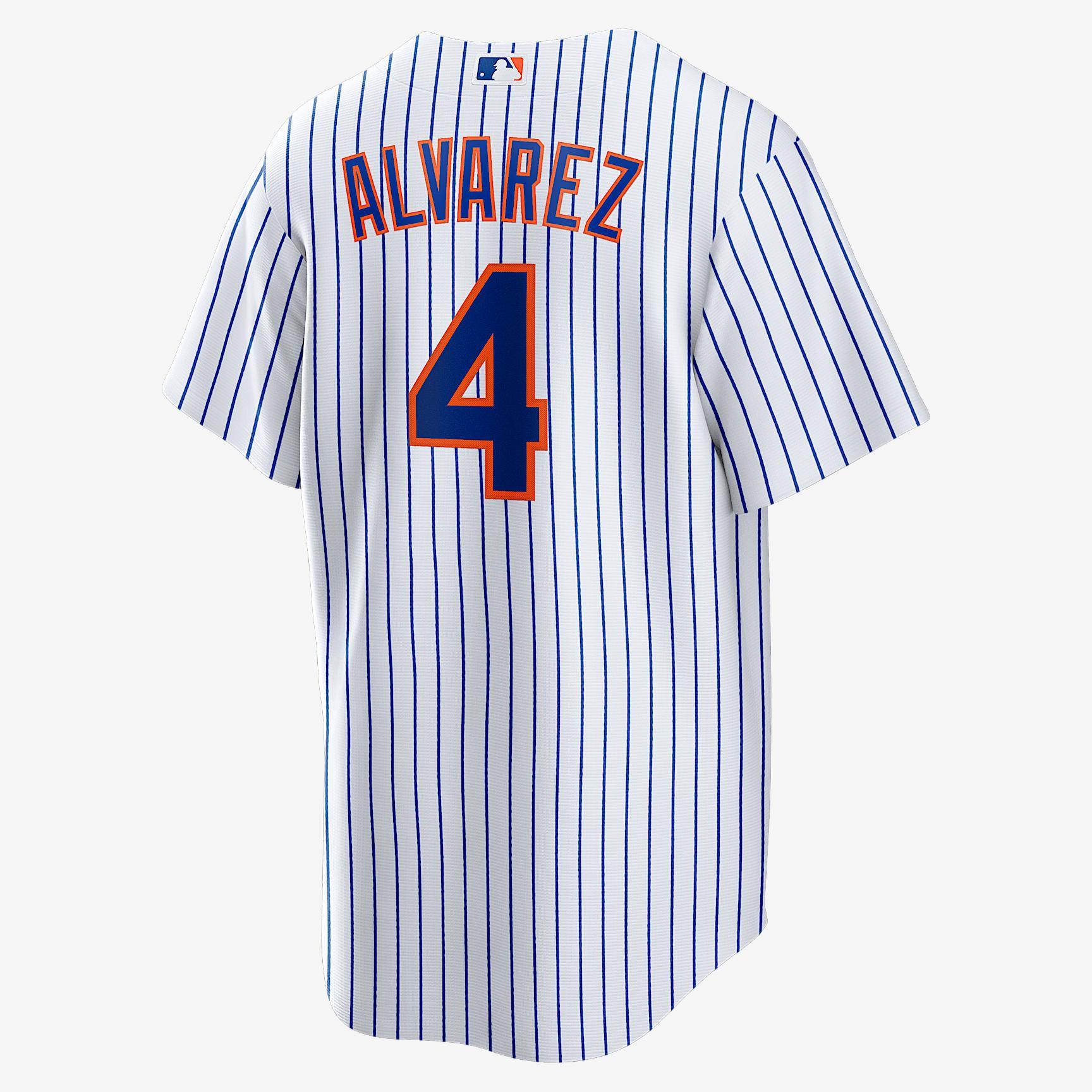 Francisco Alvarez New York Mets Men's Nike MLB Replica Jersey Product Image