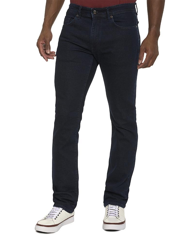 Robert Graham Dayne Relaxed Fit Straight Leg Jeans in Dark Indigo Product Image