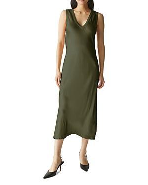 Michael Stars Randi V-Neck Midi (Nocturnal) Women's Dress Product Image