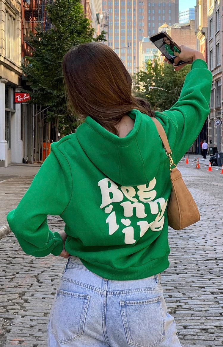 Beginning Green Snuggle Bubble Hoodie Product Image