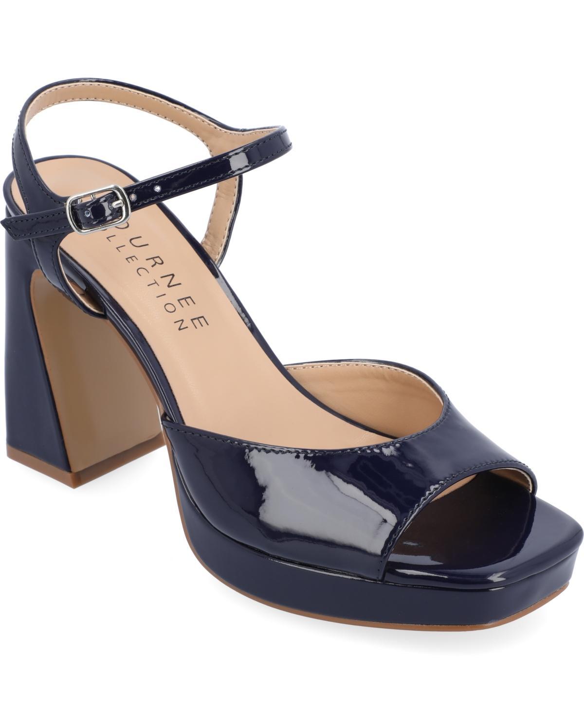Journee Ziarre Women's Sandals, Size: 10, Black Product Image